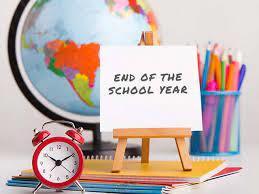 End of School Year Calendar