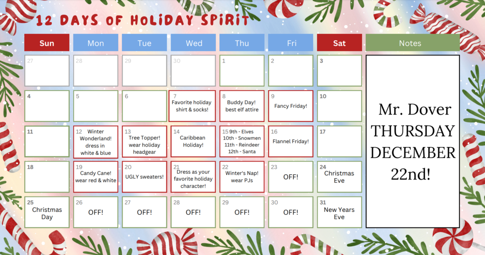 12 Days of Holiday Spirit