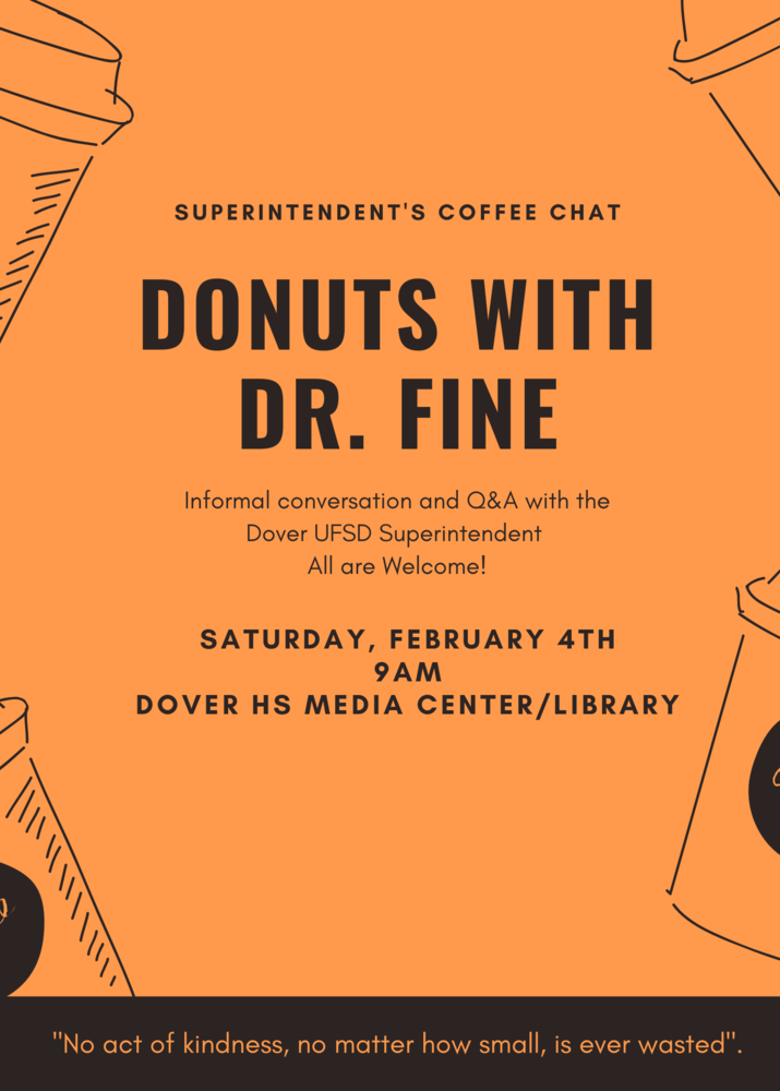 Donuts with Dr. Fine - Saturday 2/4