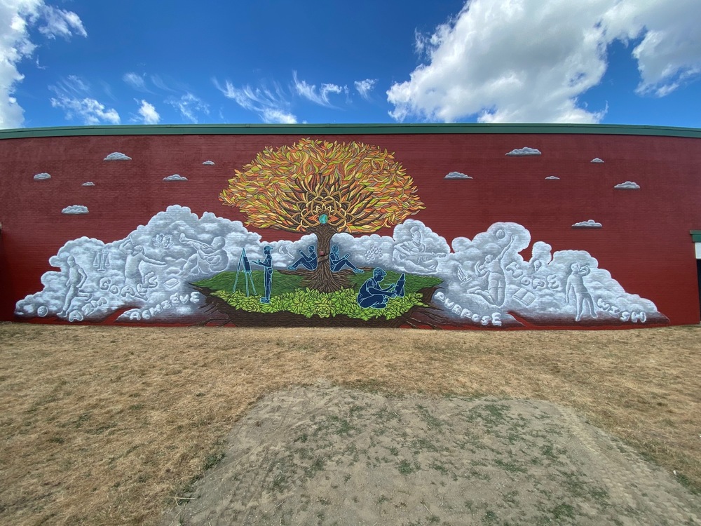 Dover Middle School Courtyard Mural