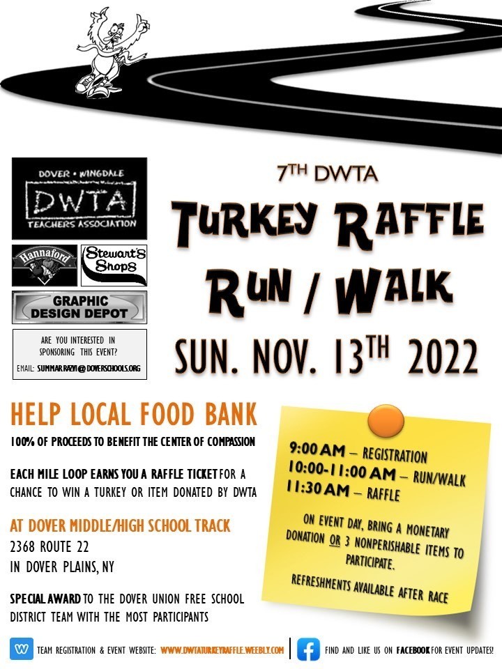 Turkey Raffle Run/Walk - Sunday November 13