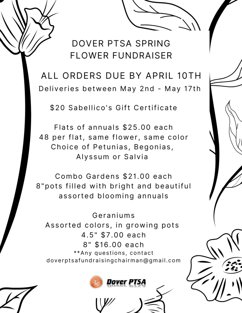 Dover PTSA Flower Fundraiser