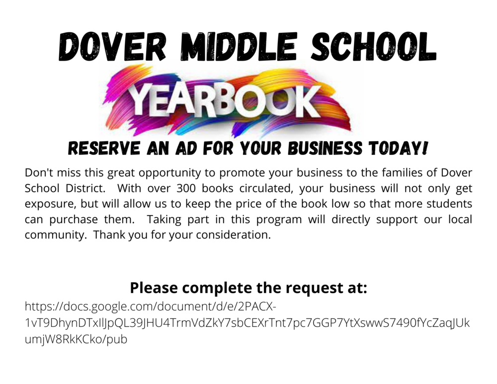 Yearbook Business Ad Request